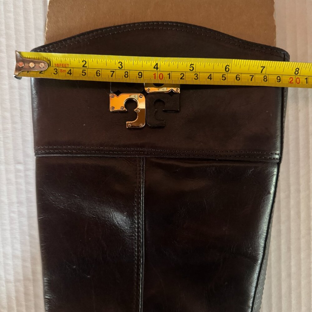 Tory Burch Brown Leather Riding Boots - Picture 11 of 15